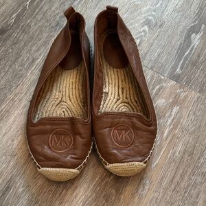 Michael Kors Tan Leather Espadrilles